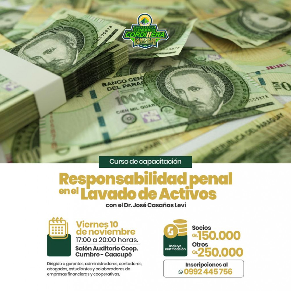 Curso de “Responsabilidad penal en el Lavado de Activos